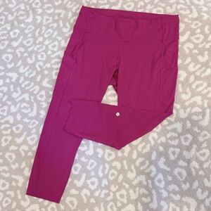 lululemon athletica Magenta Leggings